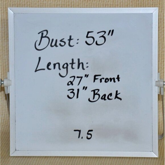 Valerie Stevens Blue Button Front Blouse Size 3X Flowy Chiffon 3/4 Ruched Sleeve - Picture 11 of 11